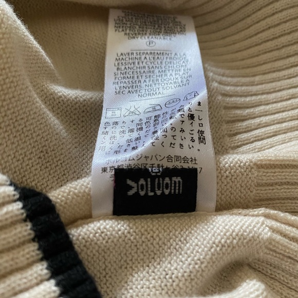 Volcom Bad Toda Stone Cream Motorcycle Print Sweater Size Small Medium - Picture 12 of 14